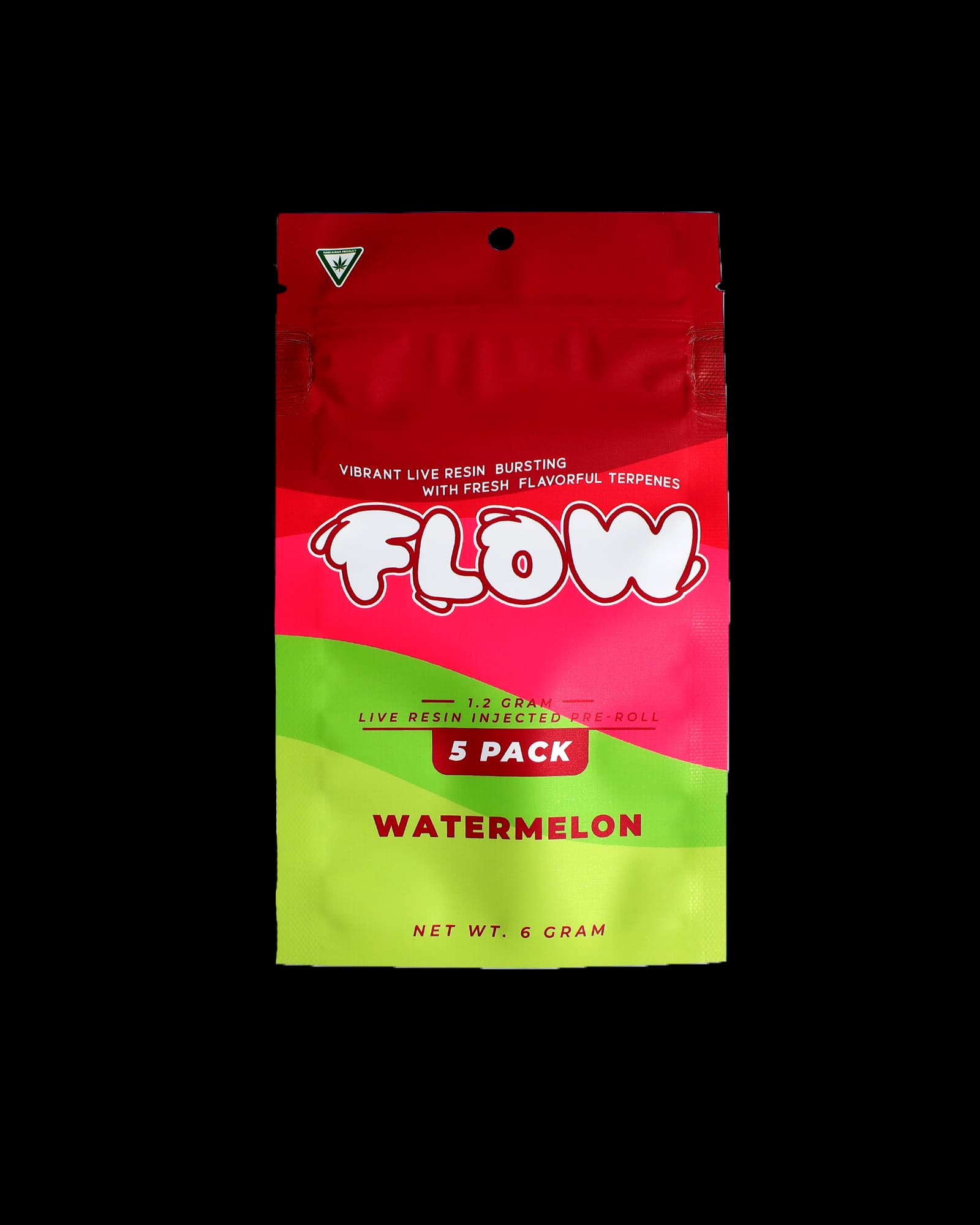 FLOW WATERMELON LIVE RESIN INFUSED PREROLL 5-PACK