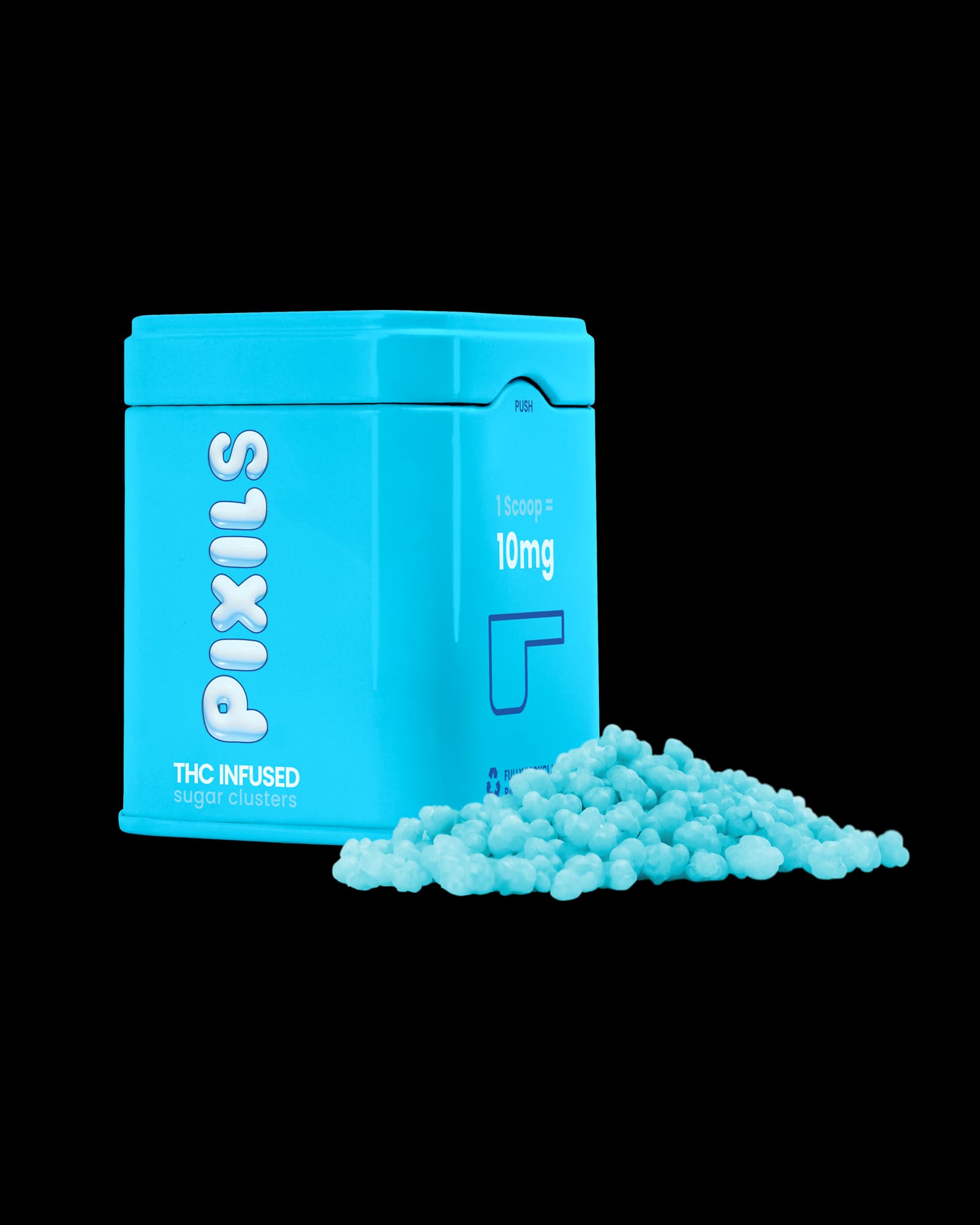 BLUE RASPBERRY SUGAR CLUSTERS 200MG