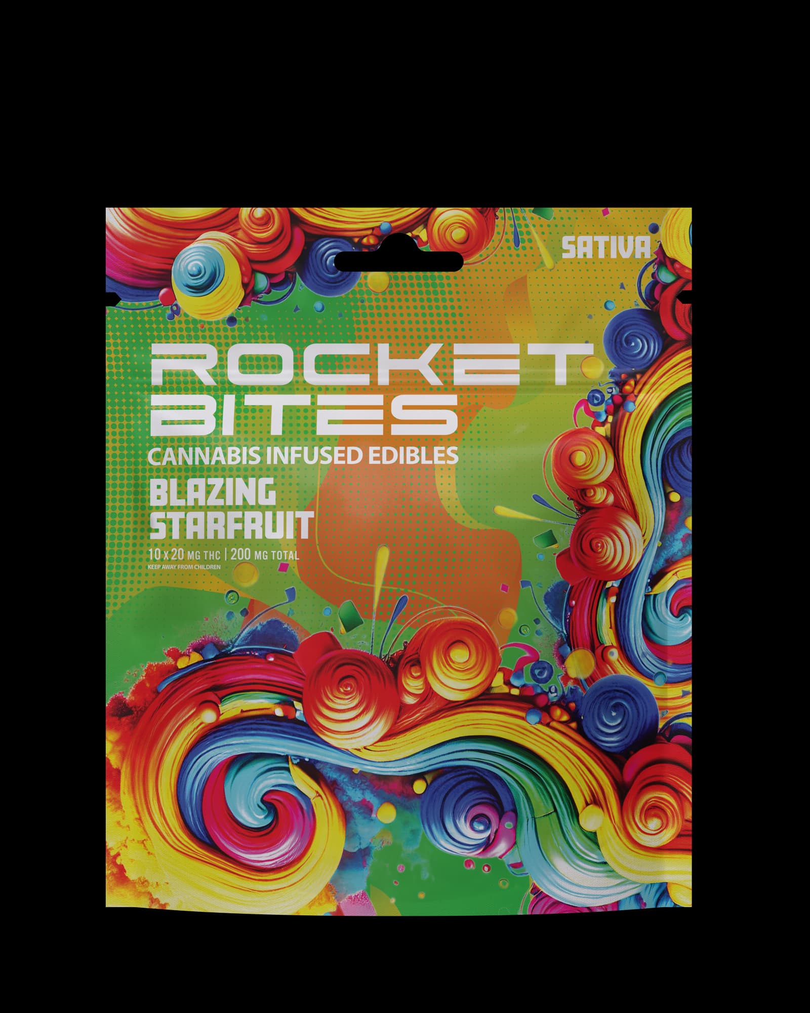 ROCKET BLAZING STARFRUIT GUMMIES 10X20MG
