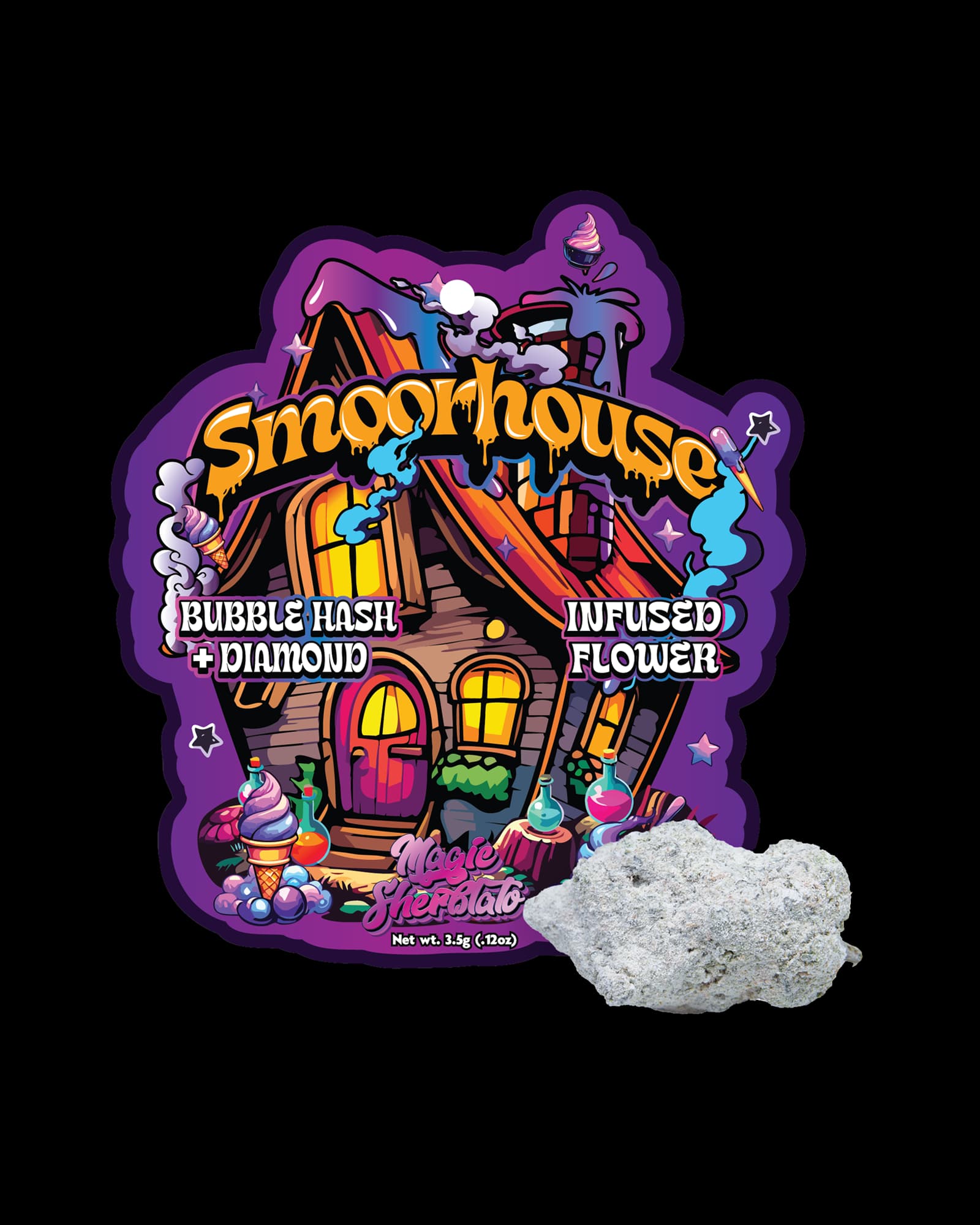 Smoorhouse MAGIC SHERBLATO BUBBLE HASH INFUSED FLOWER 3.5G