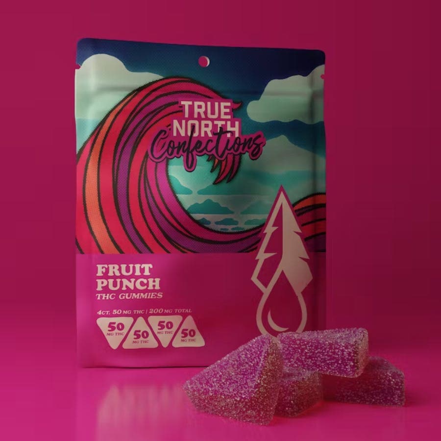 TRUE NORTH COLLECTIVE FRUIT PUNCH GUMMIES 4X50MG