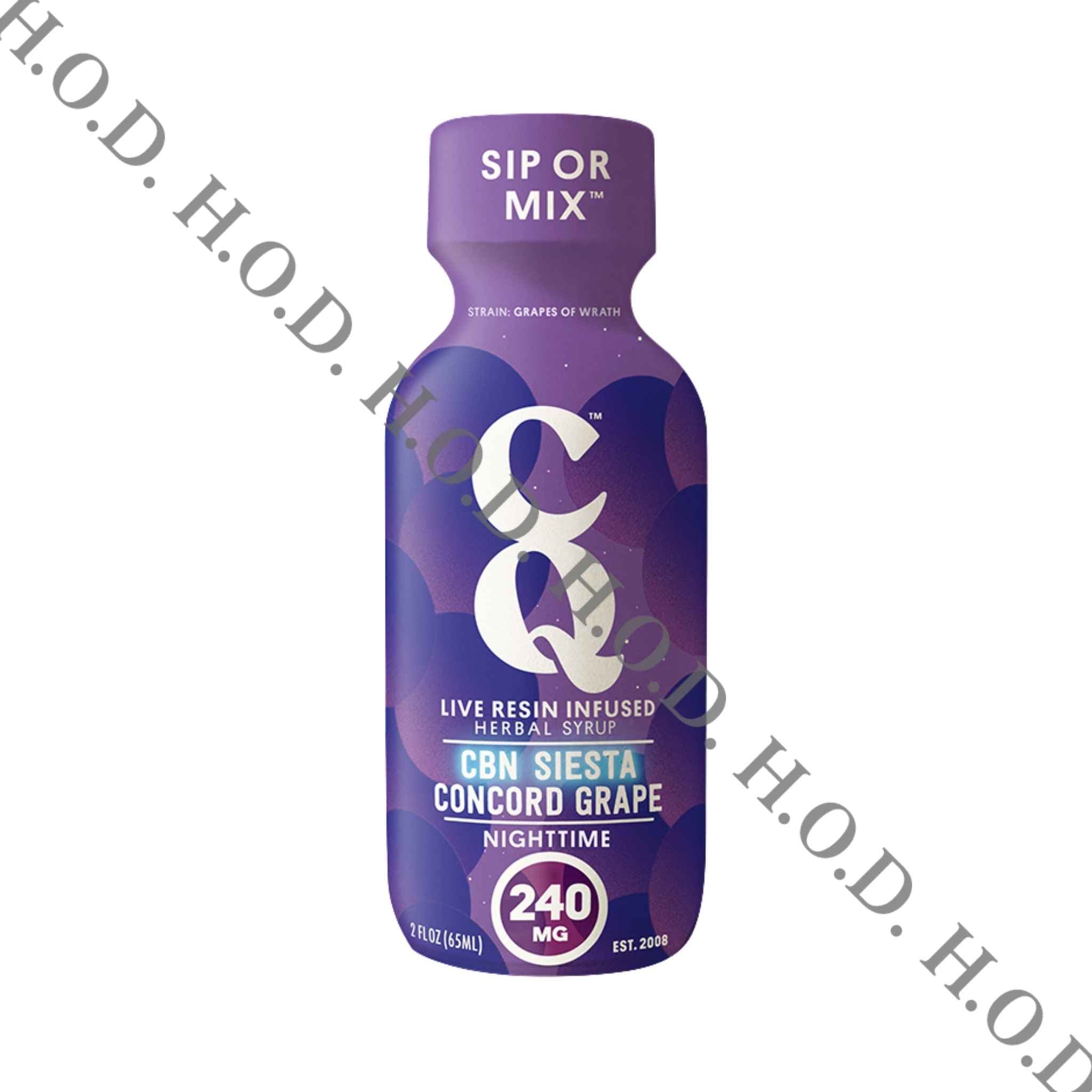 CQ CQ Concord Grape Live Resin THC/CBN Syrup 200mg/40mg