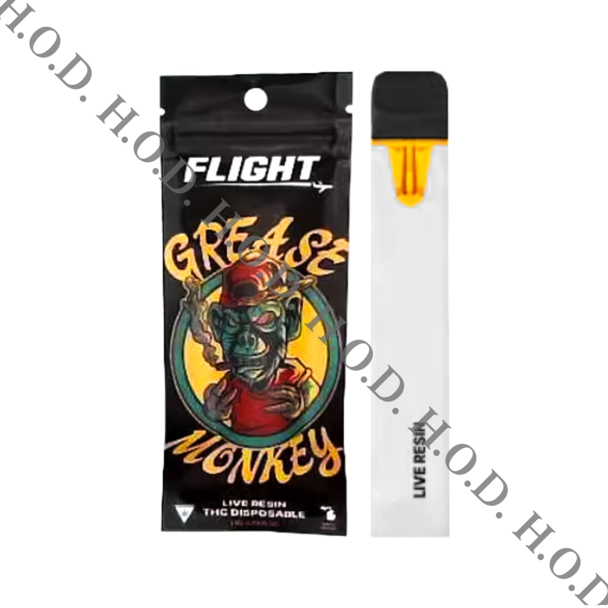 Flight Flight Grease Monkey Live Resin Disposable 1g Vapes