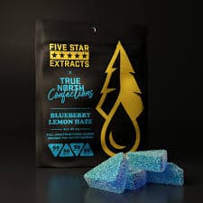 Five Star Extracts by True North Collective Five Star 200mg Full Spectrum Gummies - Blueberry Lemon Haze 4 x 50mg