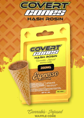 Covert Cups Rosin Cones 200mg Covert Cups Rosin Cones 200mg Espresso
