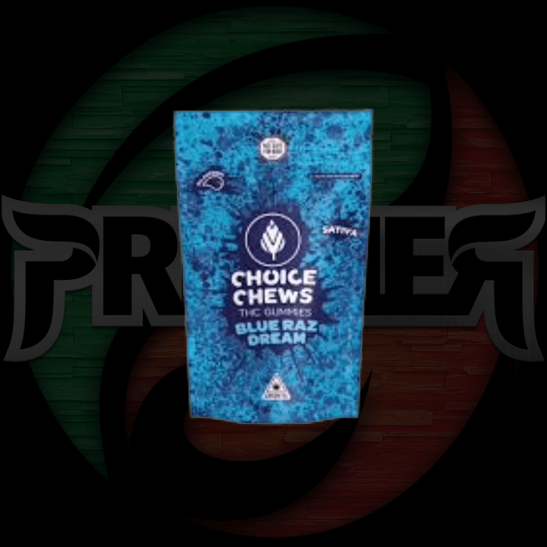 Choice Chews BLUE RAZ DREAM - 100MG THC