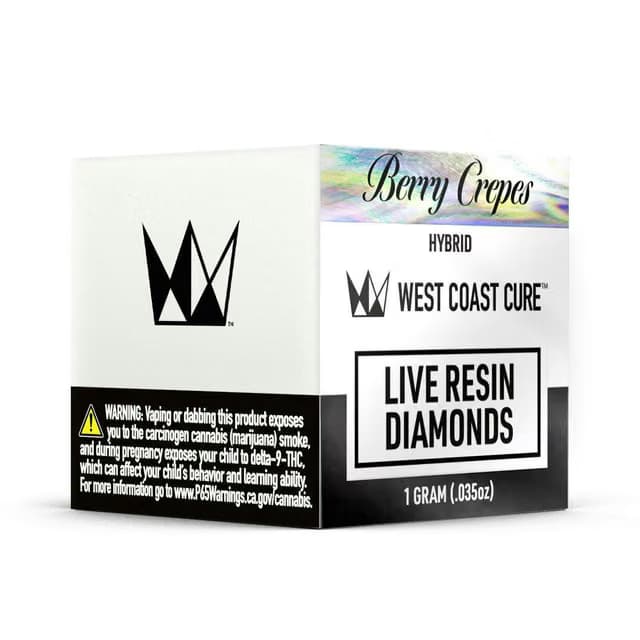 West Coast Cure Berry Crepes | 1g Live Resin Diamonds