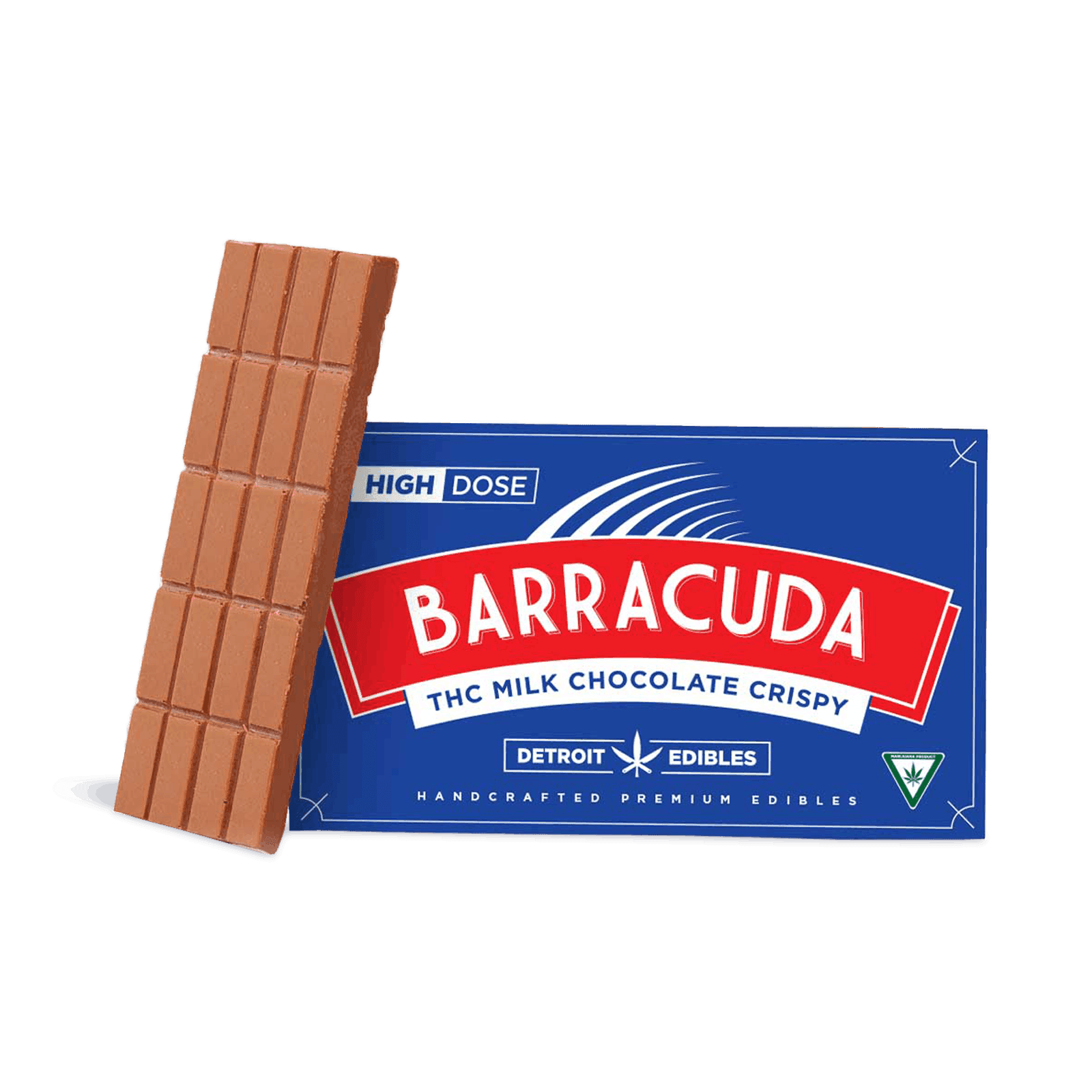 Detroit Edibles Milk Chocolate Crispy Barracuda Bar | 200mg