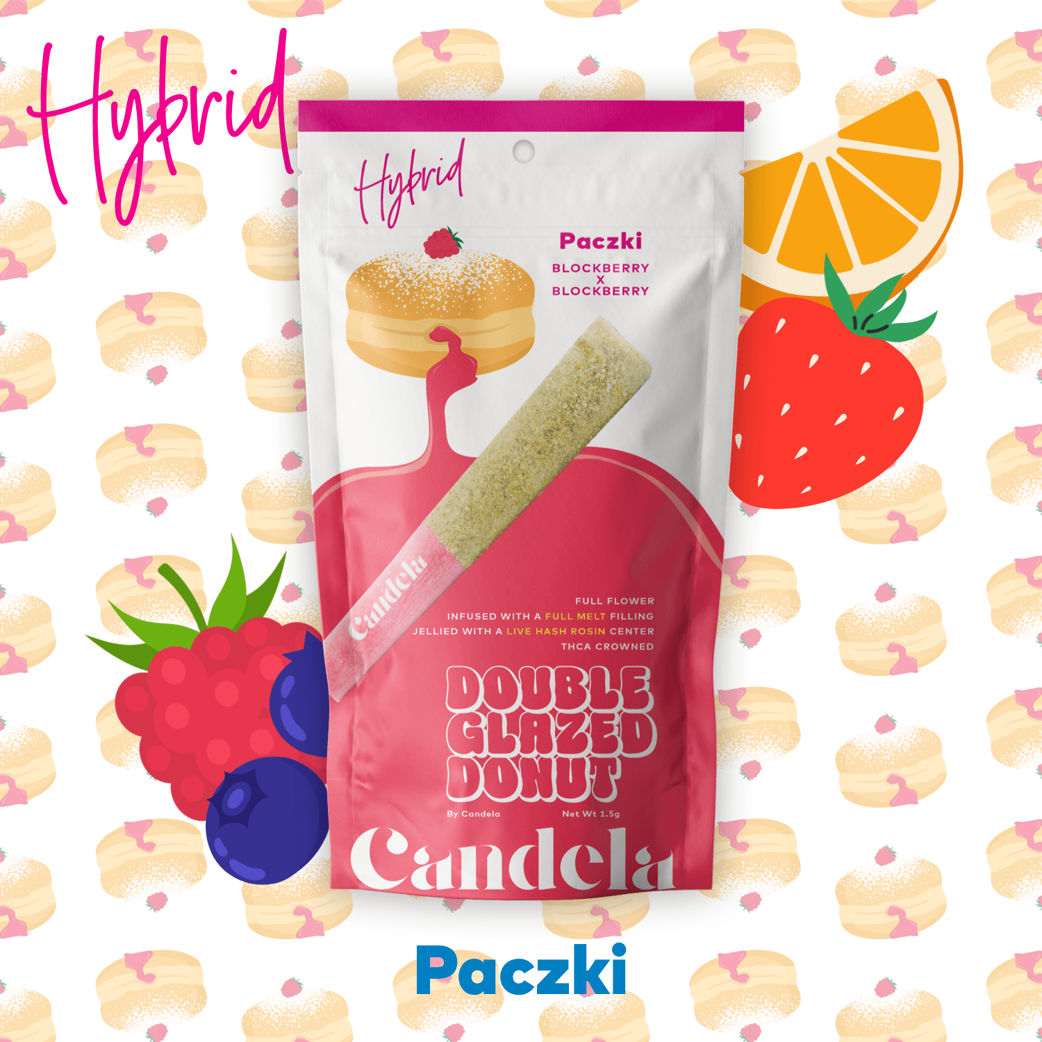 Candela "Paczki" Double Glazed Donut - 1.5G