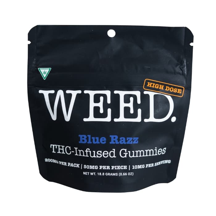 WEED. 200mg High Dose - Blue Razz