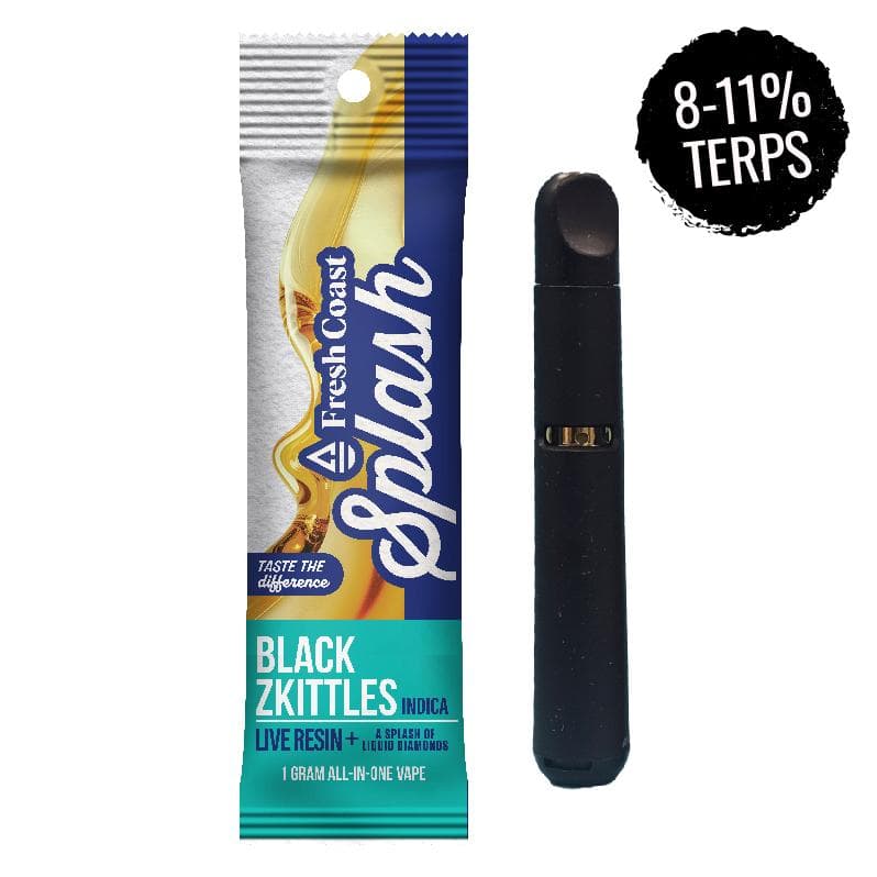 Splash Black Zkittles Live Resin Disposable