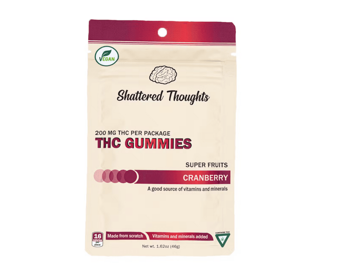 Shattered Thoughts 200mg Cranberry Gummies - Shattered Thoughts