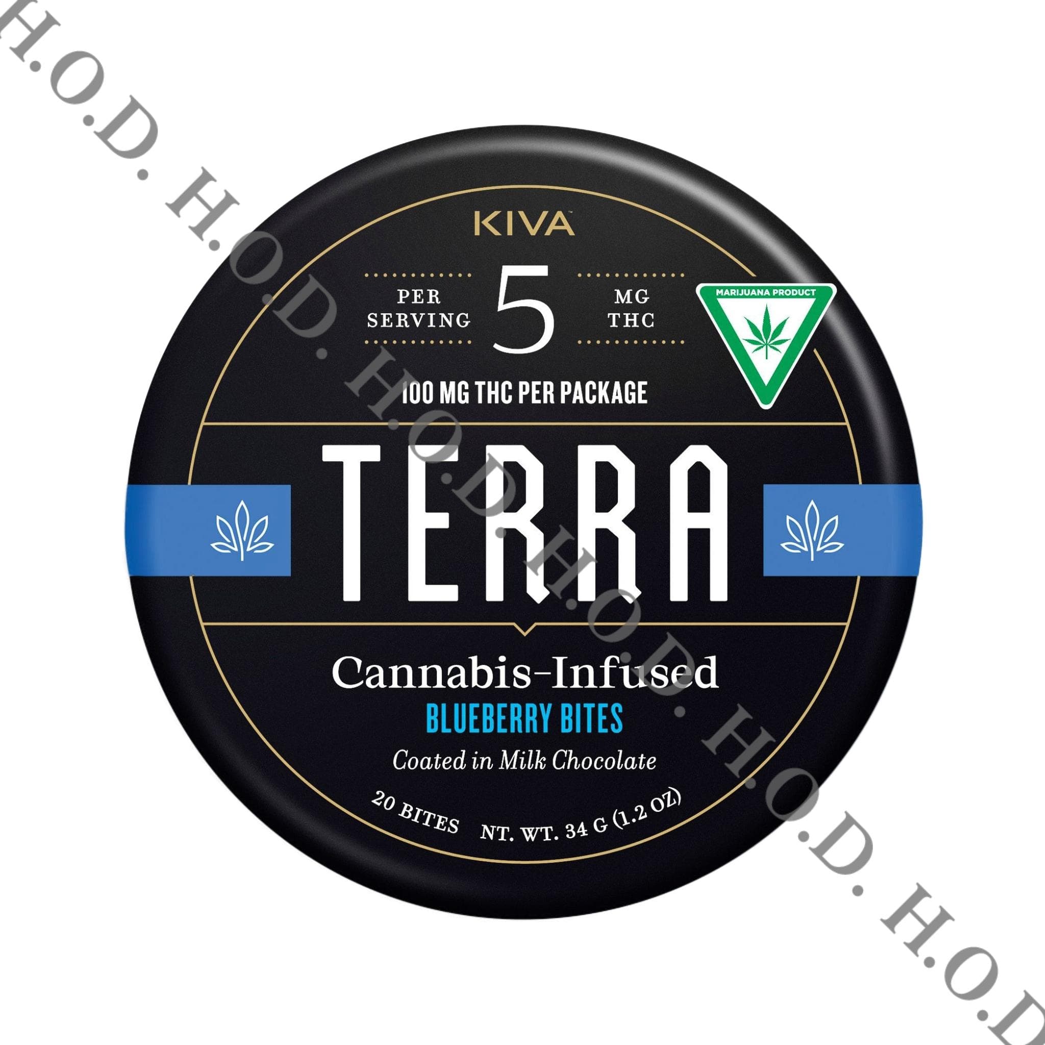 Kiva Terra Chocolate Blueberry Bites 100mg