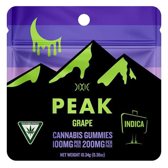Dixie Dixie - 200mg Peak Gummies - Grape