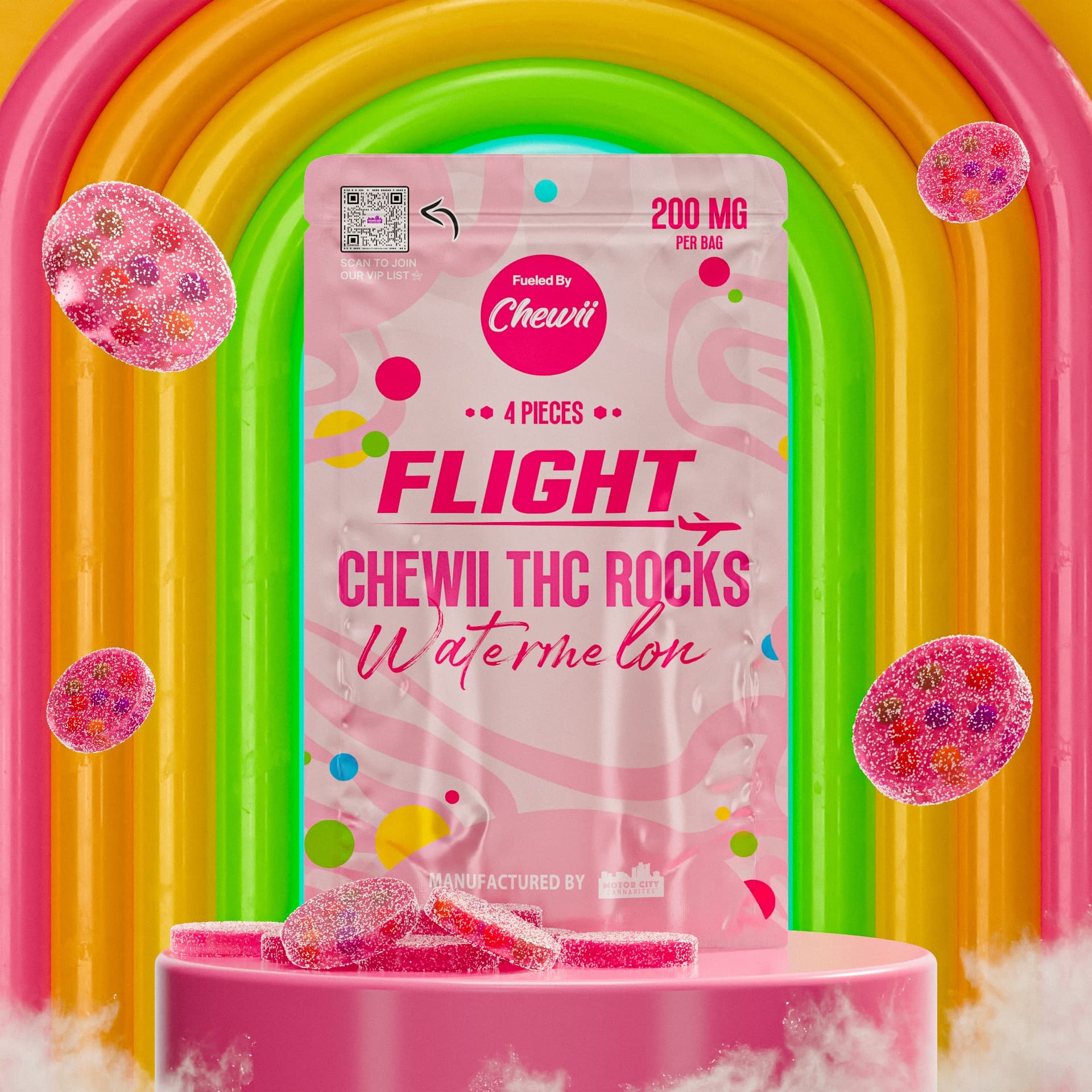 Flight Flight - 200mg Rock-Candy Gummies - Watermelon