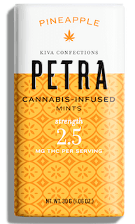 Petra Kiva Confections Petra Pineapple Mints 100mg THC