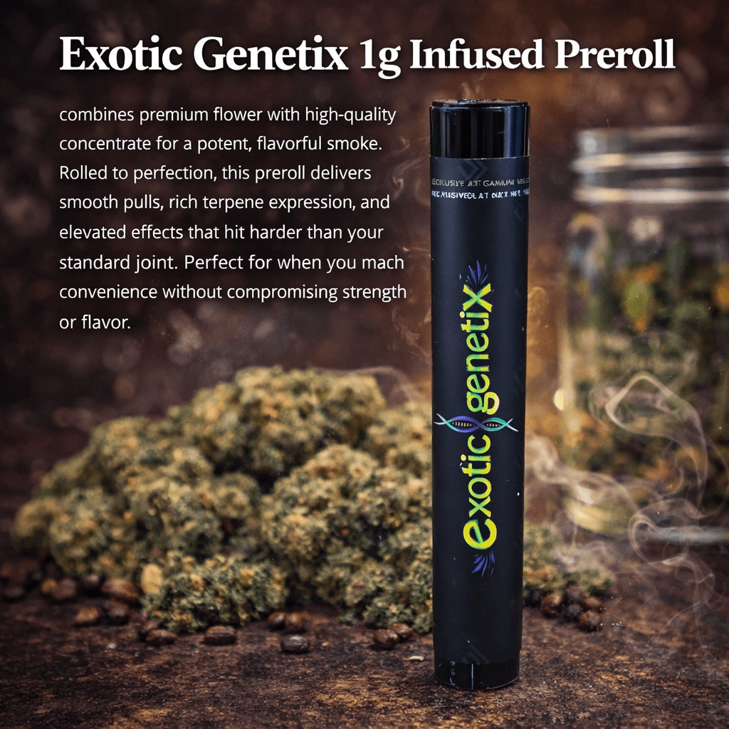 Exotic Genetix 1g Infused Preroll - Cherry Cosmo