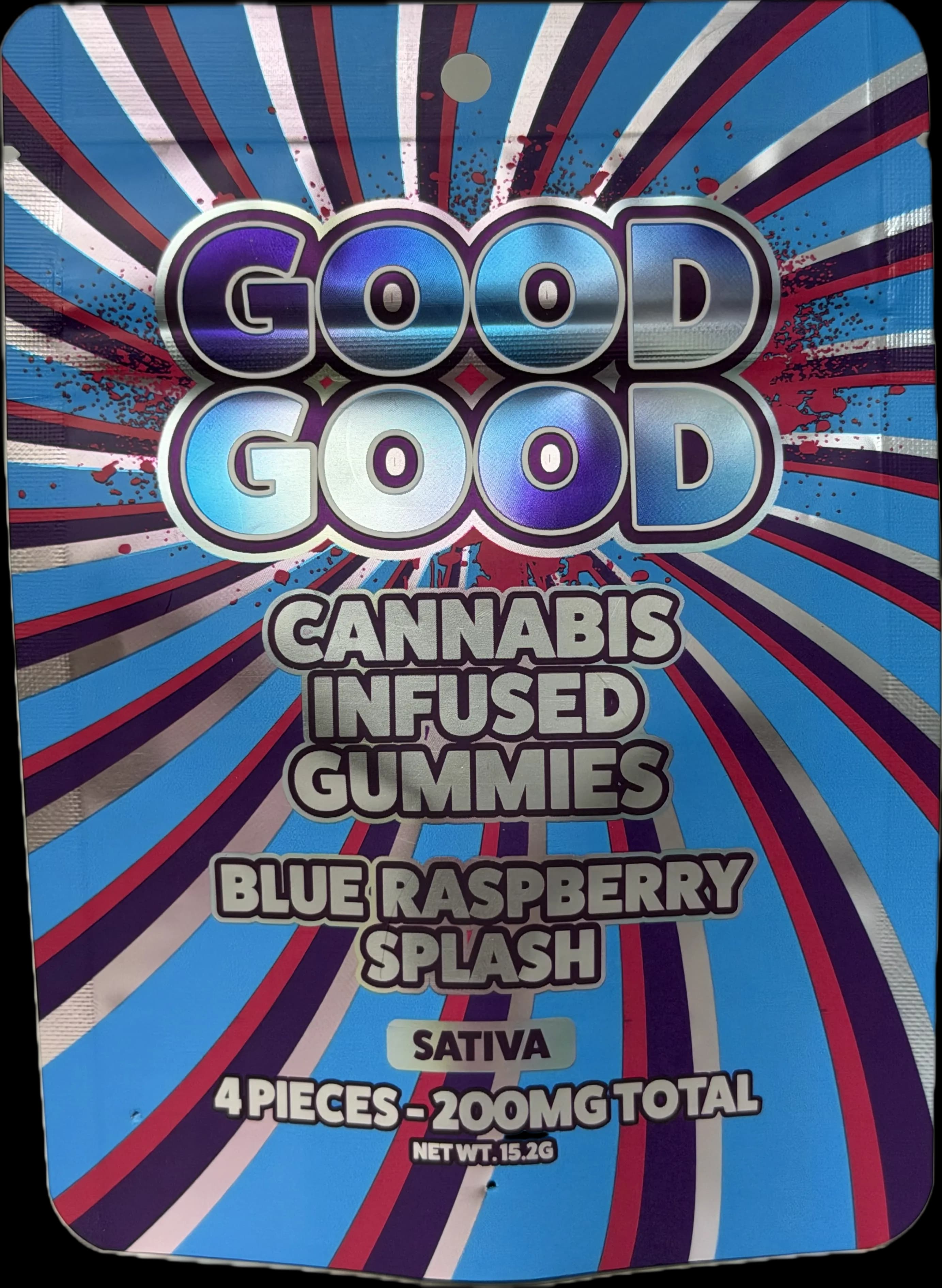 GoodGood 200mg Gummies - Blue Raspberry Splash