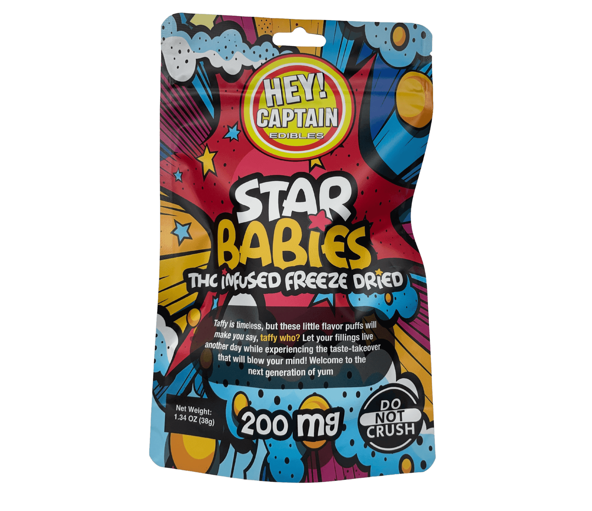 Hey Captain 200mg Freeze-Dried Fruit Bites - Star Babies