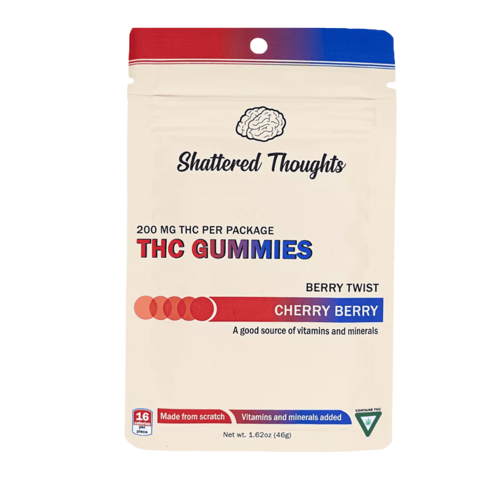 Shattered Thoughts 200mg Cherry Berry Gummies - Shattered Thoughts