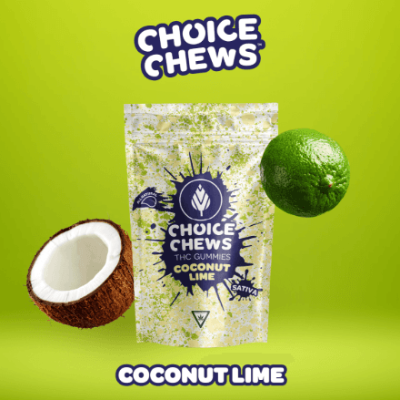 Choice Chews Choice - Coconut Lime 200mg Gummies
