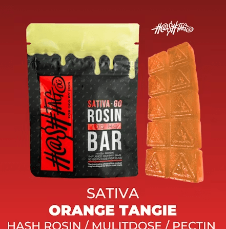 HashtagOG HashtagOG Edible Rosin Gummy Bar 100mg- Orange Tangie