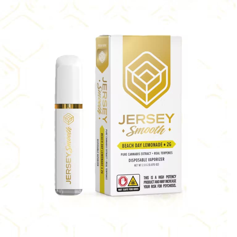 Jersey Smooth Beach Day Lemonade | Sativa | 2g Disposable Vape