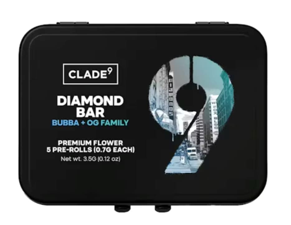 Clade9 Diamond Bar - 5pk Pre-Rolls 3.5g