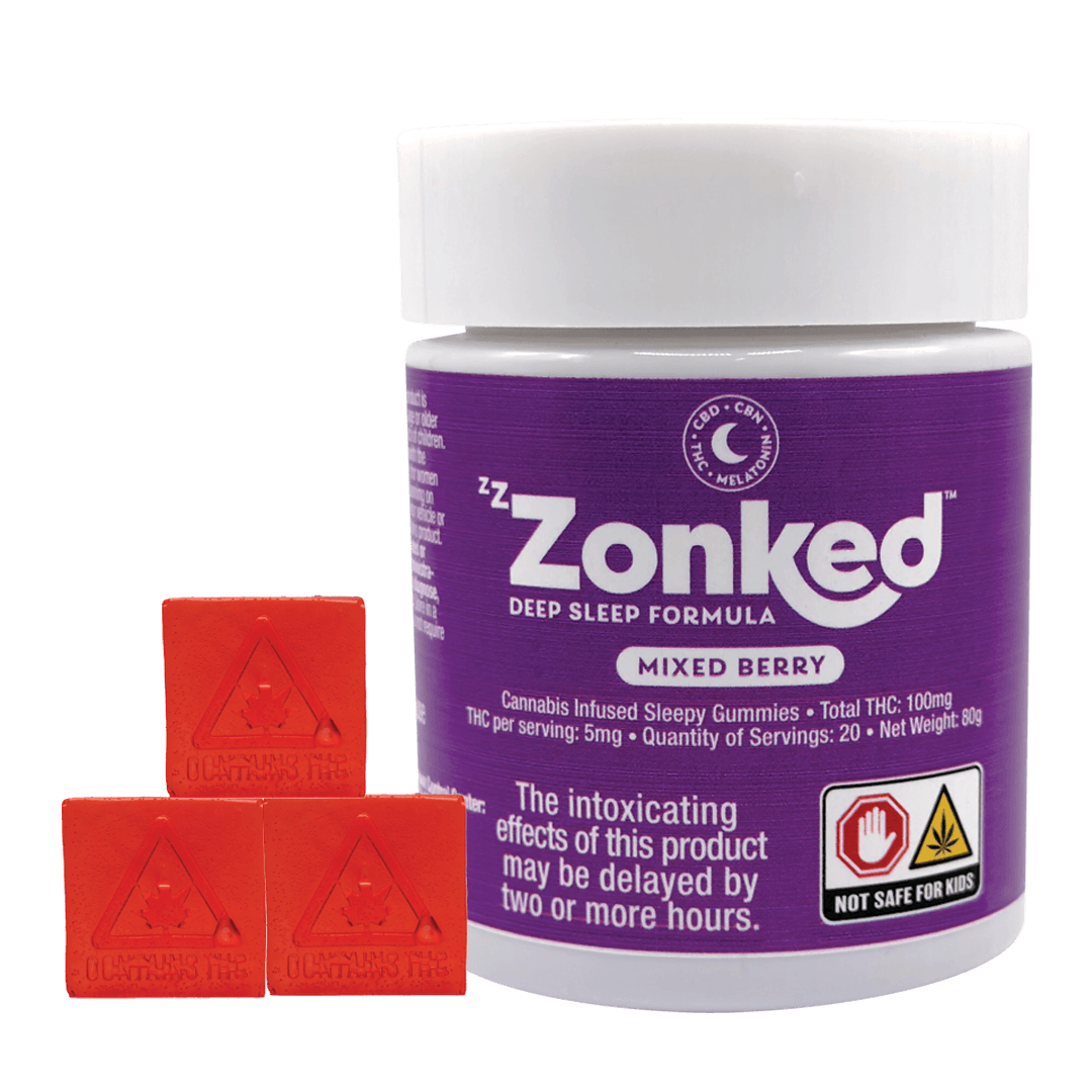 Zzzonked Mixed Berry | 1:1:1 THC:CBD:CBN | 20pk Soft Lozenges