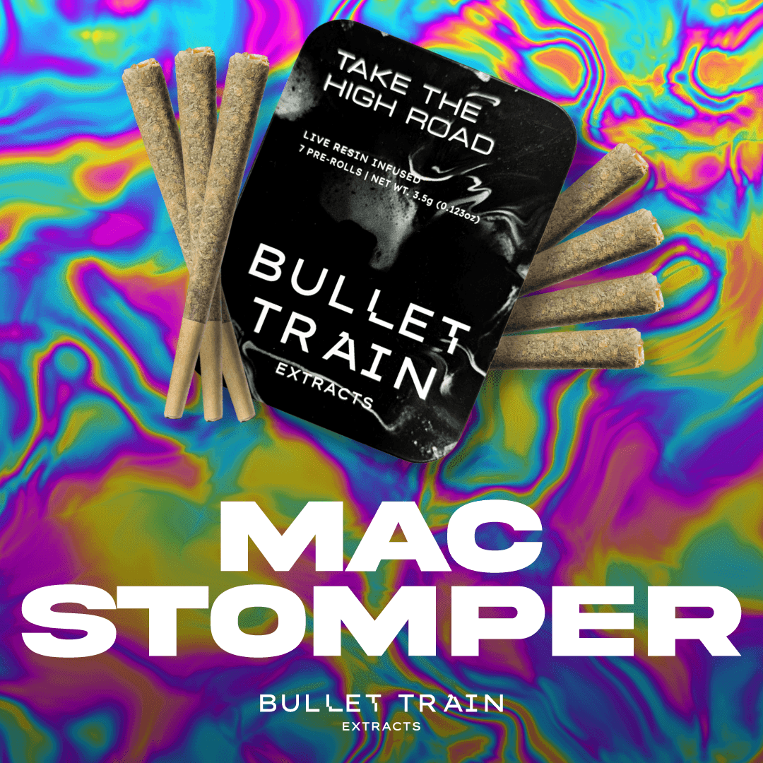 Bullet Train Mac Stomper | Infused Pre-roll | 7pk