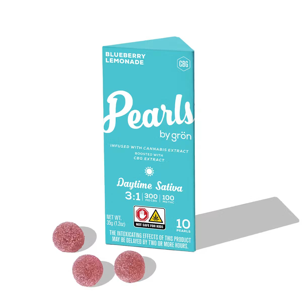 Grön 3:1 Blueberry Lemonade Pearls - CBG/THC - Daytime Sativa