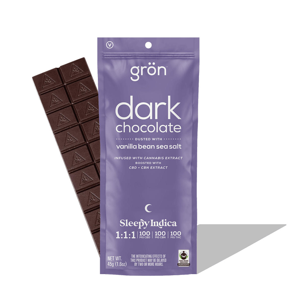 Grön Dark Chocolate - THC - Indica