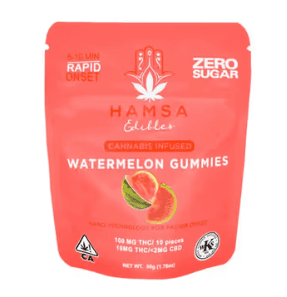 HAMSA Zero Sugar Watermelon Fast Acting Gummies 10pk | 100mg
