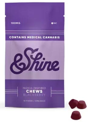 &Shine Blackberry [10pk] (100mg)