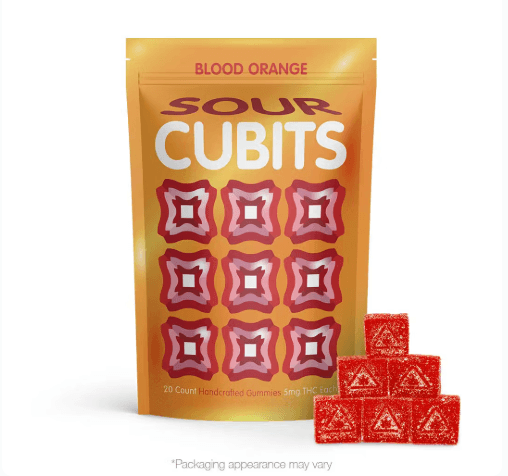 Cubits Sour Cubits | Blood Orange | Gummies | 20pk