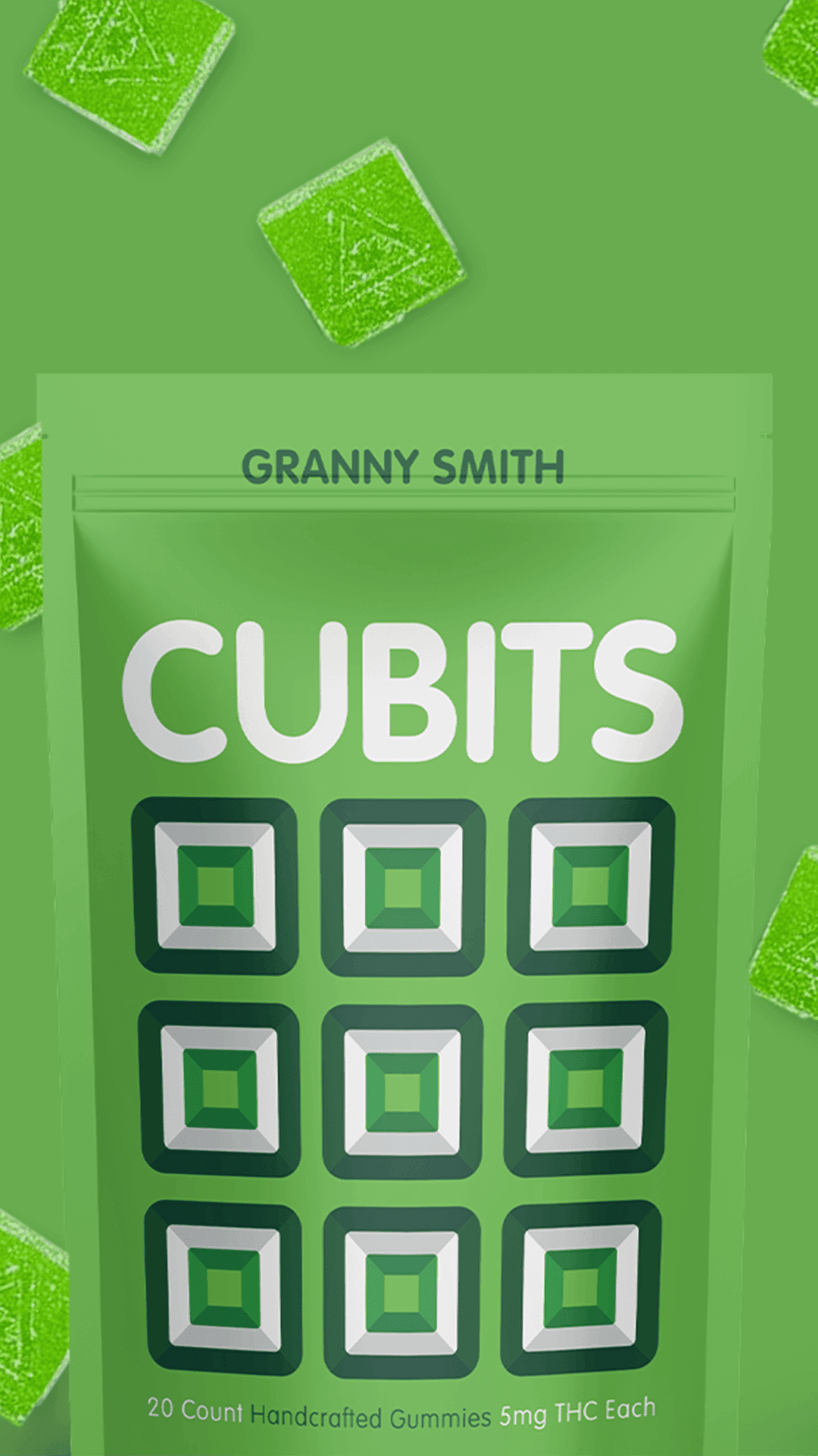 Cubits Granny Smith | Gummies | 20pk