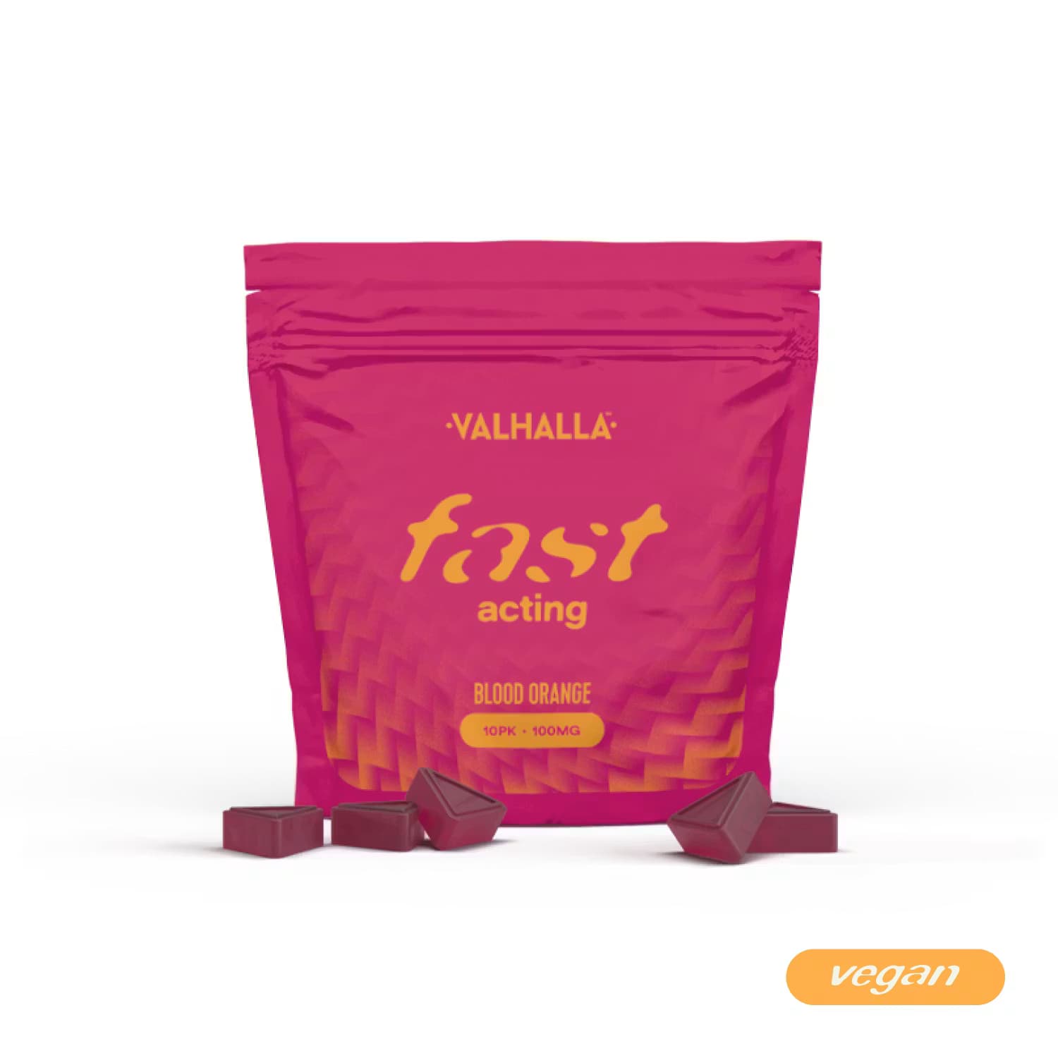 Valhalla Valhalla Edibles 10pk/100mg Fast Acting- Blood Orange