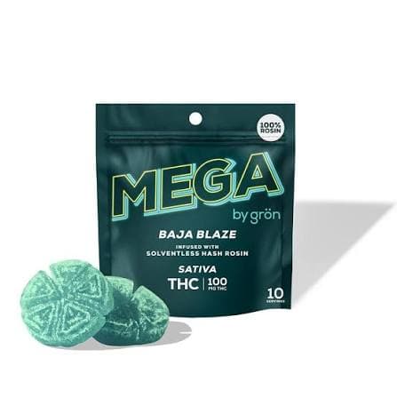 Grön BAJA BLAZE | MEGA | ROSIN | 2PK