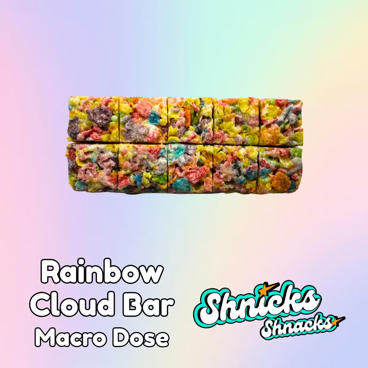 Shnicks Shnacks Rainbow Cloud Bar