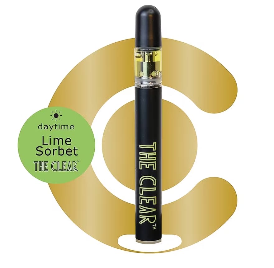 The CLEAR The Clear Vape Disposable 0.5g- Lime Sorbet