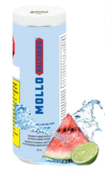 Mollo Watermelon Lime Seltzer | 355ml