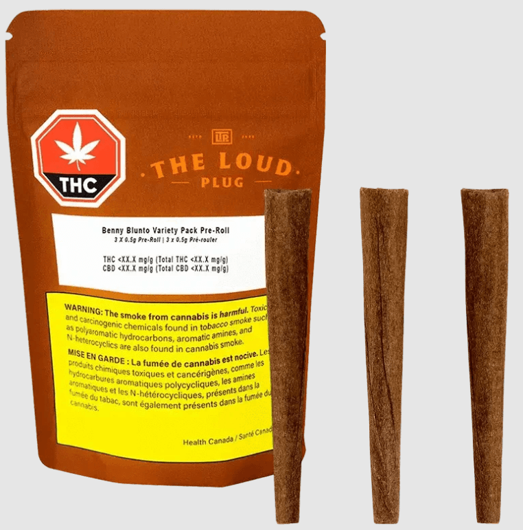 The Loud Plug Benny Blunto Pre-Roll - 3 x 0.5g