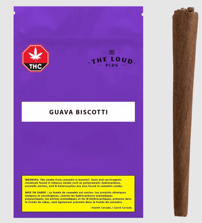 The Loud Plug Guava Biscotti Blunts Pre-Roll - 3 x 0.5g
