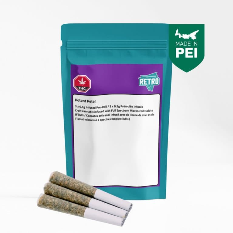 RETRO Potent Pete Infused Pre-Roll - 3 x 0.5g