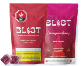 BLAST Cherrynova Sourz - 4pc x 2.5mg