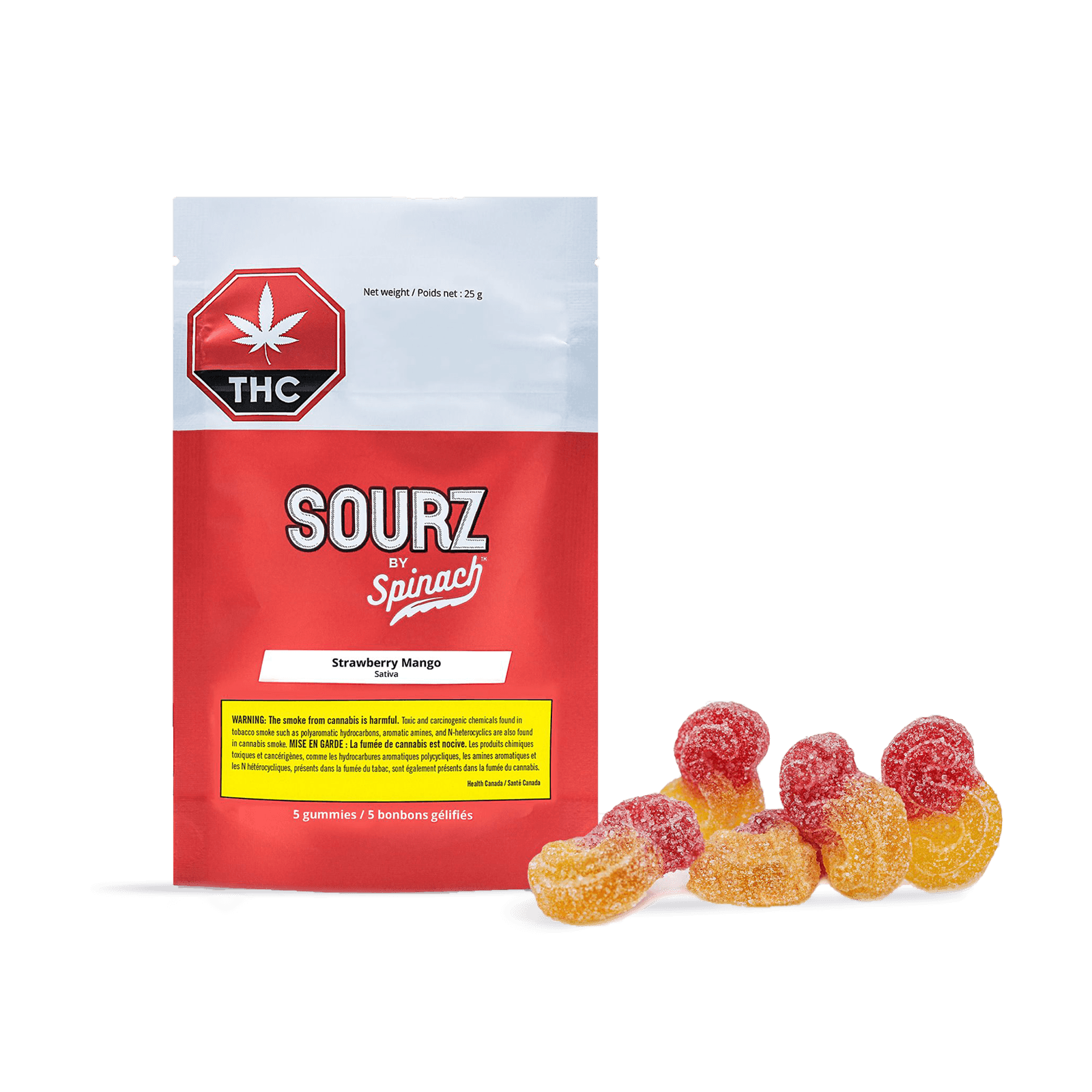 Spinach SOURZ Strawberry Mango Gummies