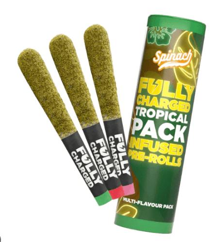 Spinach Fully Charged Tropical Party Pack 3 x 0.5g Infused
