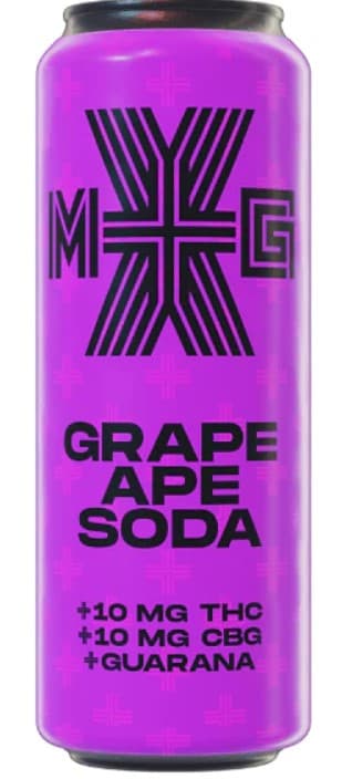 XMG GRAPE Ape Soda 10mg THC + 10mg CBG + Guarana - 355ml
