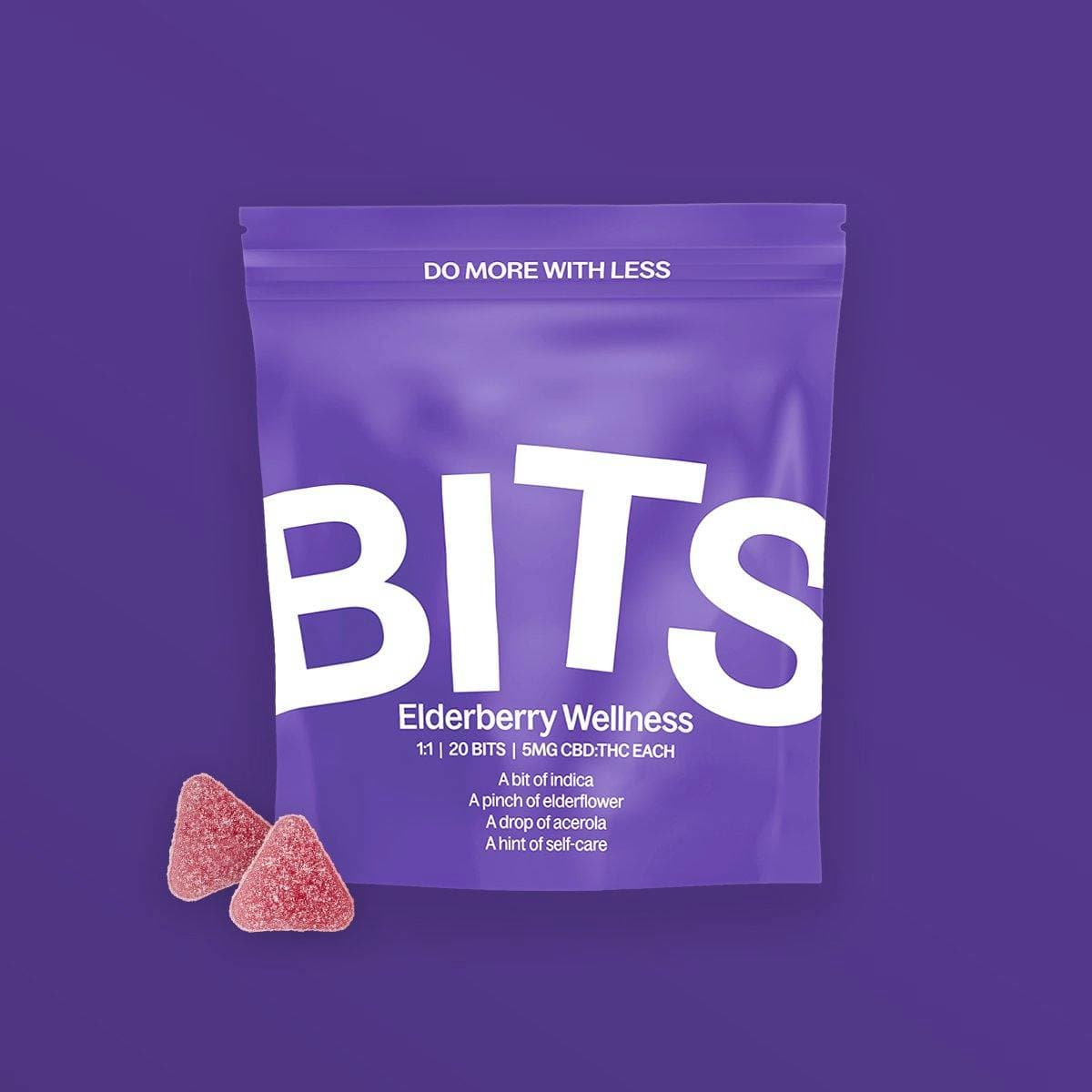 Bits Elderberry Wellness 1:1 THC:CBD - 20pk Gummies