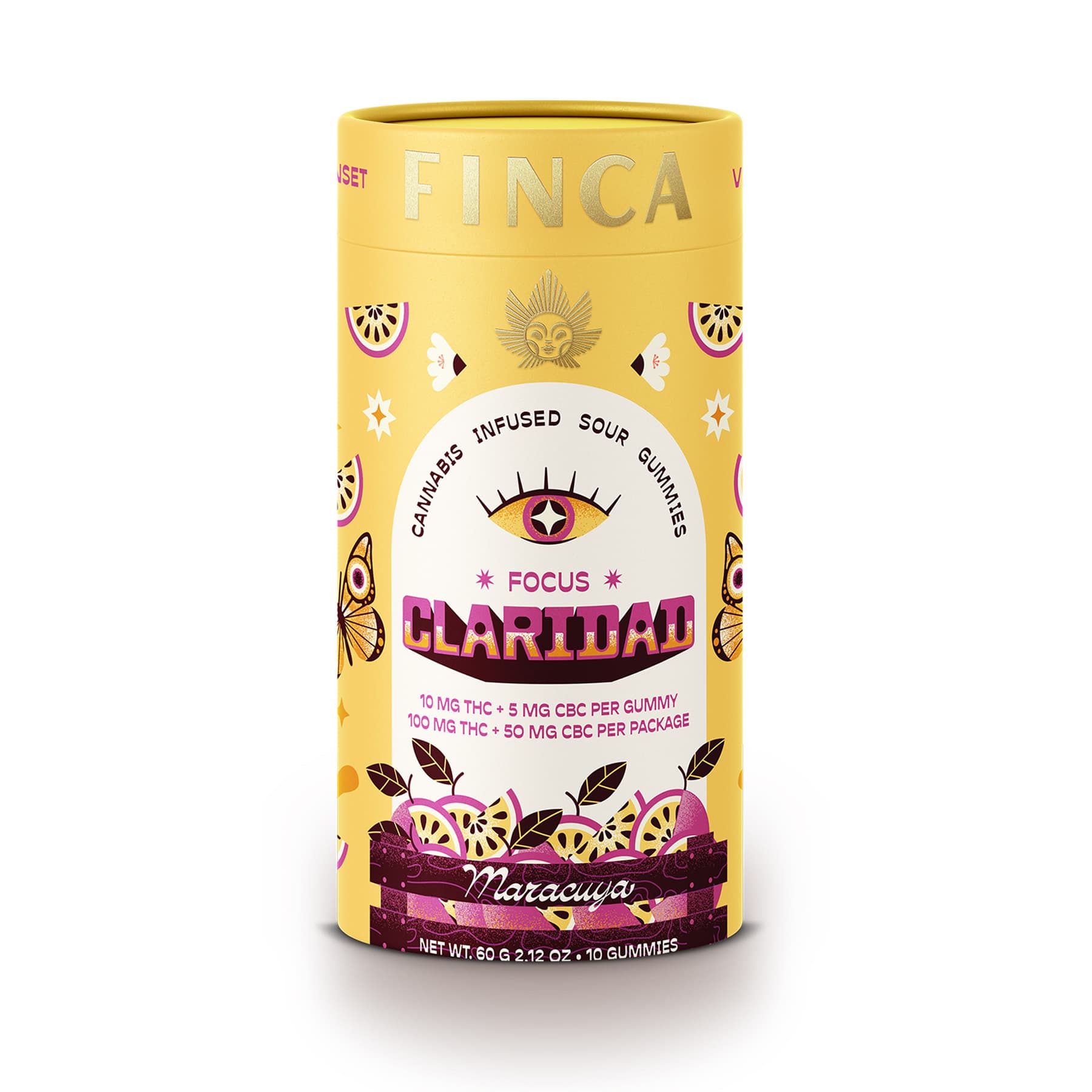 FINCA Claridad Passion Fruit Focus Gummies